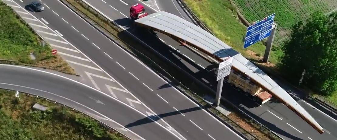 Transport routier pièces hors normes van egdom