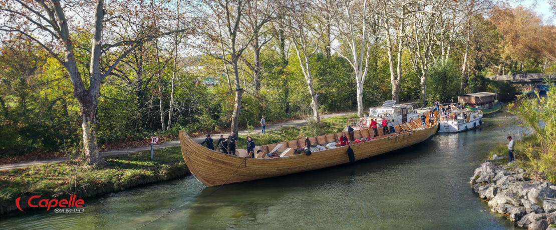 Mise à l'eau du drakkar Orkan