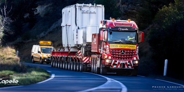 TRANSPORT D'UN TRANSFORMATEUR DE 90 TONNES