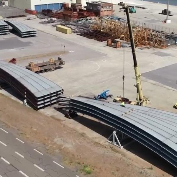 Stockage des colis lourd sur port de dunkerque