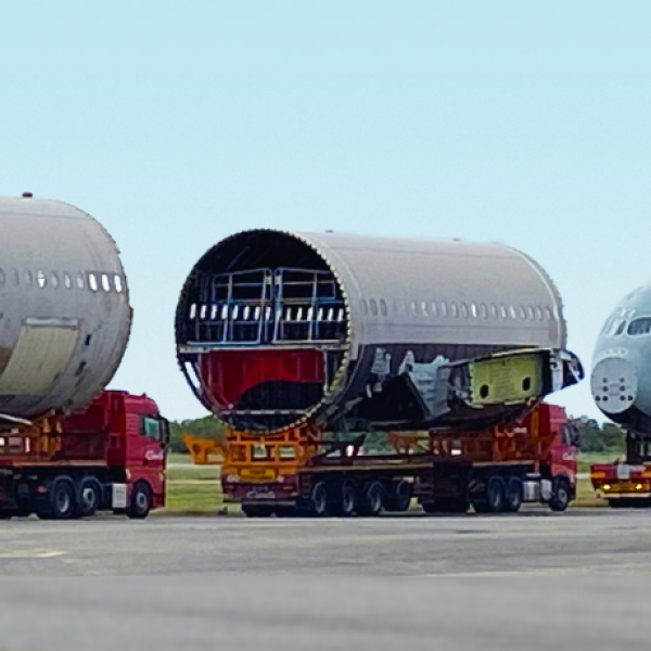 Airbus A350 - manutention et transport