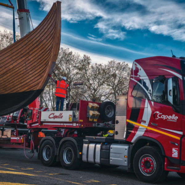 Chargement du drakkar Orkan